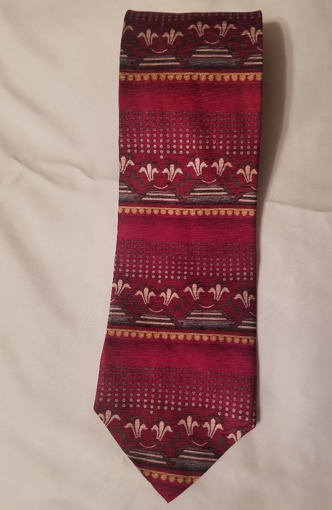 Tesoro Rosso men's tie 100% Silk